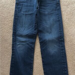 American Eagle Outfitters Men's Straight Jeans in Dark Blue Wash